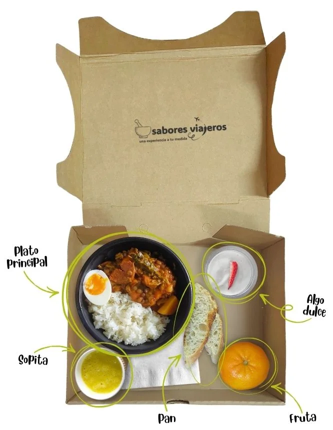 Catering Box Menu Almuerzo Sabores Viajeros