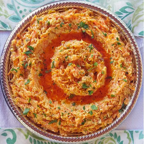 Havuç Tarator – dip turco a base de zanahoria y yogur