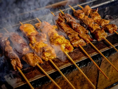 Satay Grilling